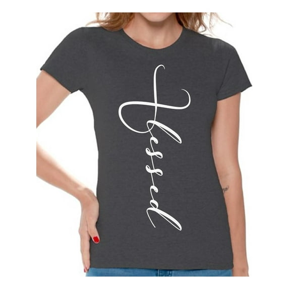 Awkward Styles Christian Clothes for Ladies Womens T-Shirt White Tshirt for Women Christian Gifts for Girlfriend Blessed Shirts Blessed Clothing Collection for Women Blessed T Shirt for Her