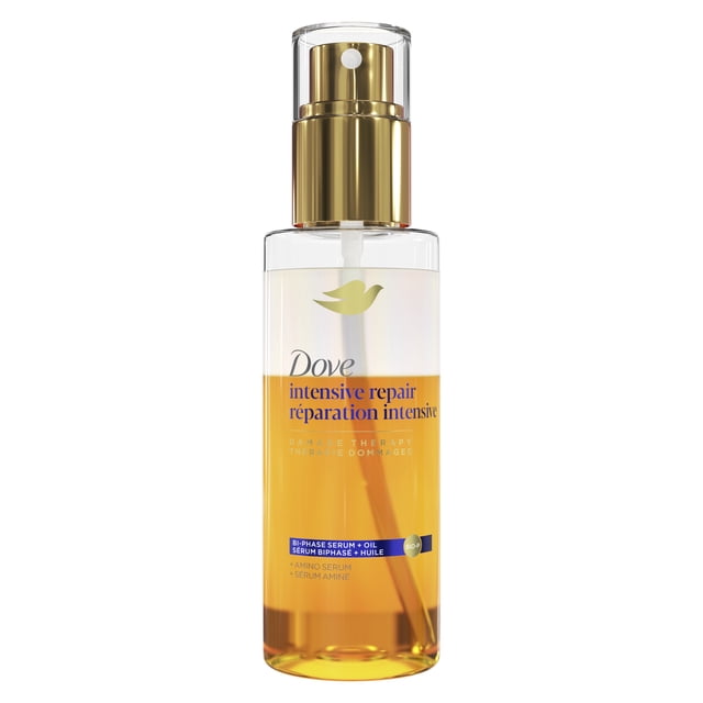 Dove Sérum Biphasé + Huile Réparation Intensive + Sérum Aminé, 115 ml