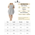 thumbnail image 6 of Unique Bargains Women's Plus Sleeveless Nightgowns Pockets Nightshirt 1X Grey, 6 of 6