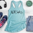 thumbnail image 2 of Love Nurse Tank Top, Ladies Racerback Tank, Nurse Tank, Nurse Appreciation Tank RN Tank Practitioner Tank, Cancun, X-Large, 2 of 3