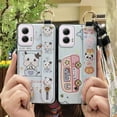 thumbnail image 4 of ABL-Phone Case For MOTO G Power 5G 2024, Wrist Strap Cute Silicone Durable Wristband Cartoon Protective Back Cover Kickstand Phone Holder Anti-knock Lanyard Fashion Design Ring Soft case, 4 of 9