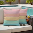 thumbnail image 5 of Outdoor Pillow Covers Pack of 2, Farm Colorful Wooden Plank Waterproof Throw Pillowcase Cushion Cases, Rustic Wood Grain Barn Decorative Pillow Cover for Couch Sofa Home Bed Patio, 5 of 9