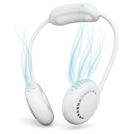 

Hanging Neck Fan Rechargeable USB Personal Fan Headphone Design 360 Degree Cooling Mini Air Cooler for Indoor Outdoor Use