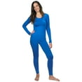 thumbnail image 1 of Women's Ultra Soft Thermal Underwear Long Johns Set with Fleece Lined (Blue Small), 1 of 4