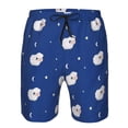 thumbnail image 3 of Fotbe Moon Lamb Trajes de Baño Estampados para Hombre, Shorts de Verano de Secado Rápido, Ropa de Playa, Bañadores-Small, 3 of 6