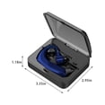 thumbnail image 3 of Earphones for Kids, Hwkond Wireless Bluetooth Earbuds Monaural Hanging Ear Type Bluetooth 5.0 Business Make And Receive A Phone Call IPX6 Suitable For Sports Running, Blue, Up to 60% Off, 3 of 8