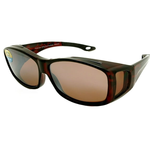 OTG Over-The-Glasses Medium Polarized Brown Lens Ventilated frame w sideview