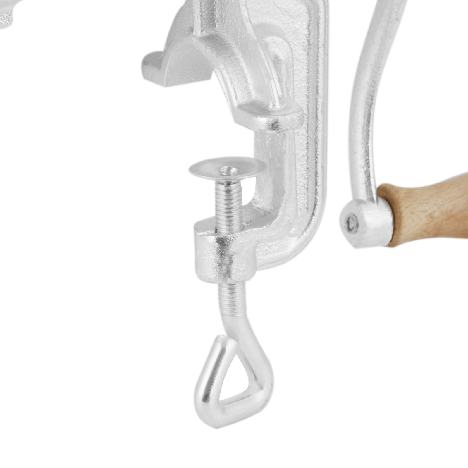 Manual Meat Grinder #8 Cast Iron Table Clamp 5mm/8mm Plates 3 Sausage Tubes for Beef Pork Fish Vegetables