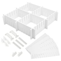 TABLZONE 34-Piece Plastic Freezer Dividers Set for Kitchen Storage, Rectangular Organizers for Fridge and Freezer Space
