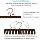 thumbnail image 3 of Belt Hanger, 2pcs Tie Hanger, Closet Belt Hooks, Belt And Tie Storage Rack, 3 of 5