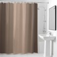 thumbnail image 4 of Ombre Brown Fabric Shower Curtain Brown Grey Gradient Color Washable Shower Curtains for Bathroom, Waterproof Bath Curtain with Hooks Home Decor 72x84in, 4 of 8