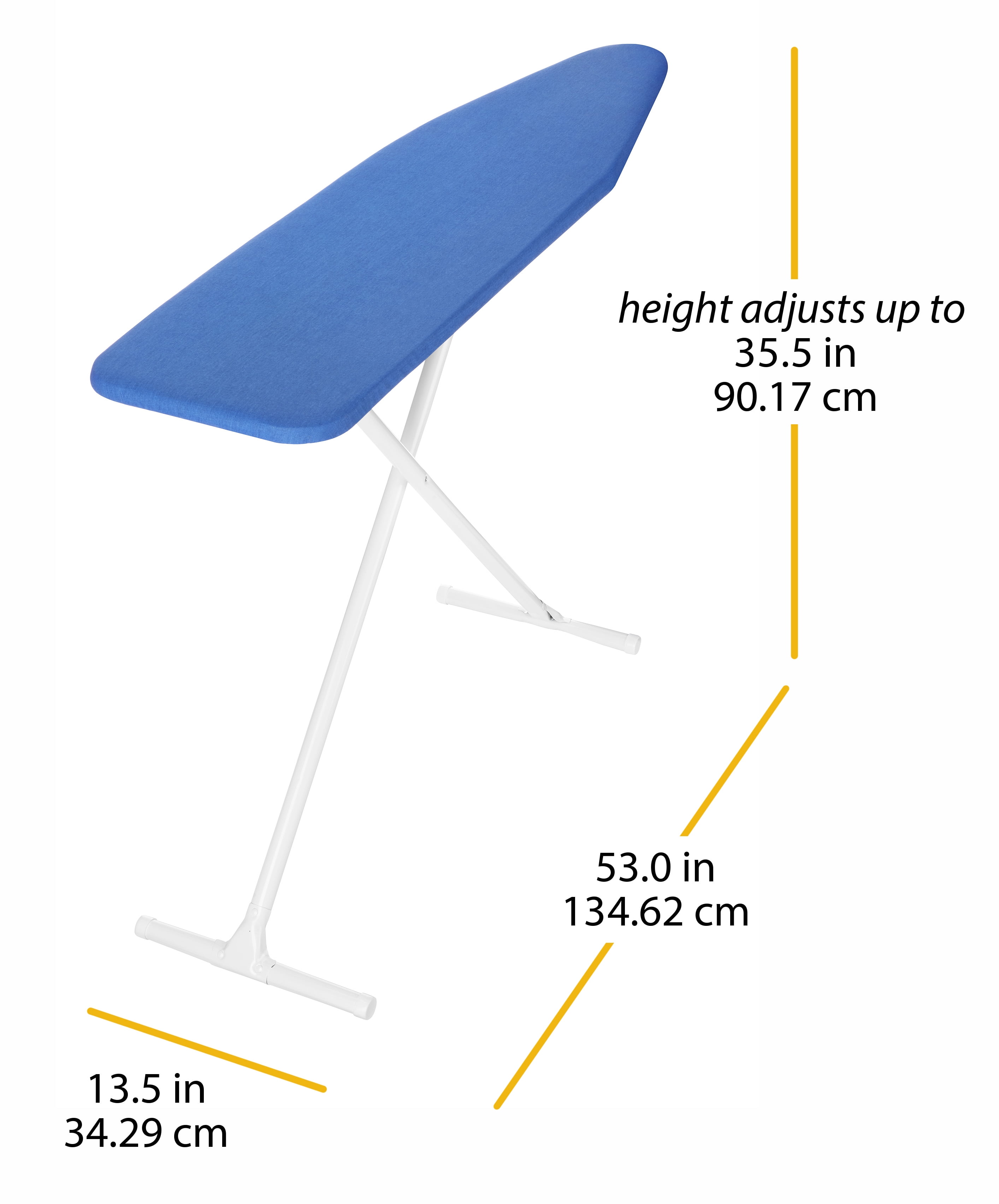 Whitmor T-Leg Ironing Board with Cover & Pad
