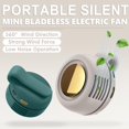thumbnail image 2 of Mini ventilador eléctrico sin aspas Xihongshi portátil, silencioso, verde, 2 of 6