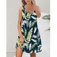 thumbnail image 6 of Zeagoo Women T Shirt Dress with Pockets Summer Beach Dress for Women V Neck Sun Dress Women Short Mini Dress A Line Dress, 6 of 6