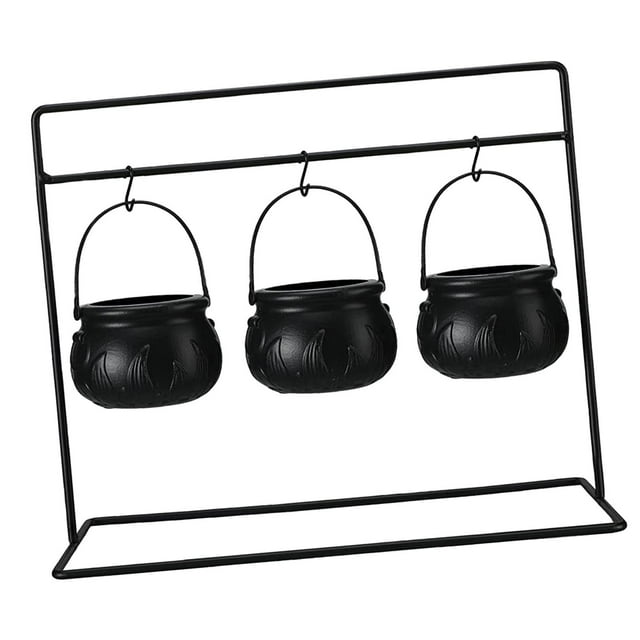 Halloween Candy Bowls Mini Candy Kettles Witch s Flames Pattern Trick or 3 bowls