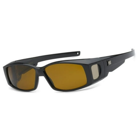 Polarized Sunglasses cover put wear over Prescription Glasses fit driving SZ