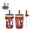 Spider-Man and his Amazing Friends, variant on Zak Designs 12oz and 15oz 2-Pack Straw Tumbler Stainless Steel and Plastic with Additional Straw Leakproof and Perfect for Kids, Spiderman