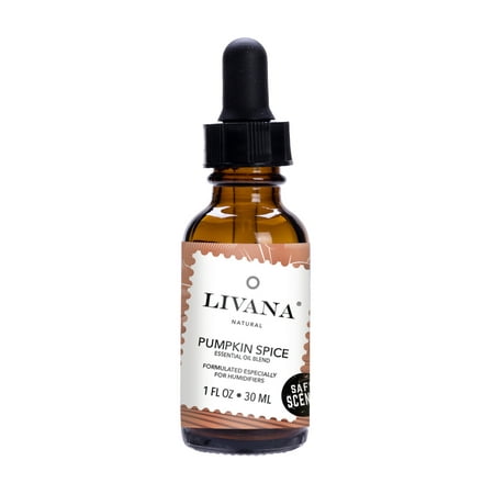Pumpkin Spice Signature Essential Oil Safe Scent Blend by Livana, 30ml, Humidifier-Safe Formulation for