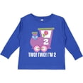 thumbnail image 3 of Inktastic 2nd Birthday Cute Train I'm Two Girls Long Sleeve Toddler T-Shirt, 3 of 5