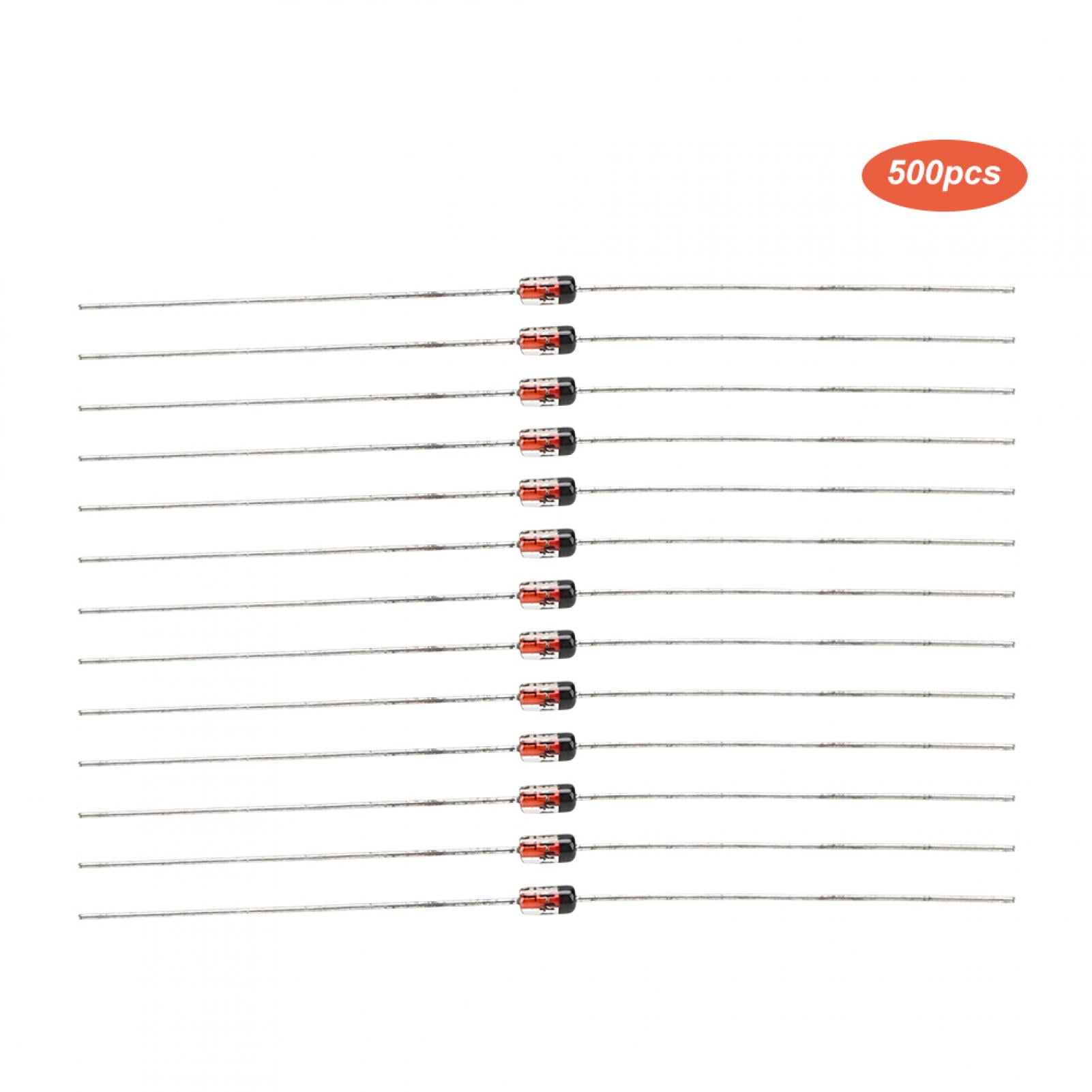 Fyydes 1N4148 Diode,500Pcs Fast Switching Diode 1N4148 200mA 100V