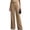 Khaki #032, variant on Women Wide Leg Dress Pants High Waisted Stretchy Business Casual Work Trousers Summer Slacks with Pockets, XXXL
