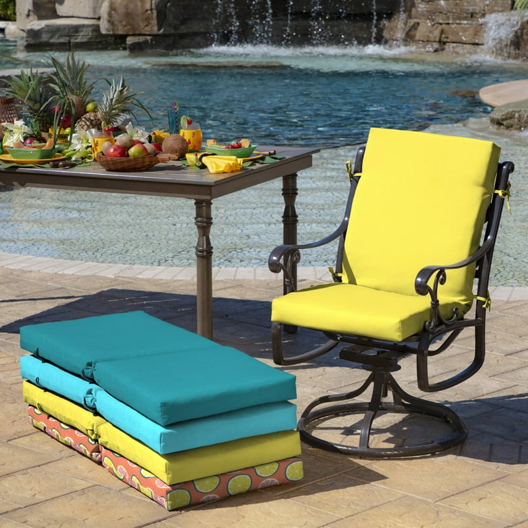 Arden Selections Patio Exterior Highback Dining Chair Cushion, 20