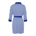 thumbnail image 4 of Women Silk Robes Short Satin Bathrobe Long Sleeve Robe Sleepwear Plus Size Lingerie Women Silk Stripe Robe Satin Bathrobe Sleepwear Pajamas, 4 of 9
