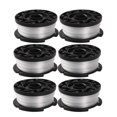 thumbnail image 2 of 6 Pcs Fil de Remplacement pour Coupe-Bordures en Nylon, Fil de Tondeuse Compatible avec BLACK DECKER (Noir), 2 of 9
