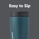 thumbnail image 2 of Vaso de café Owala SmoothSip Slider, aislante, 350 ml, gris y azul, 2 of 5