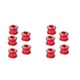 thumbnail image 3 of maskred 5 Pièces Vélo Tige Boulons Professionnel Multicolore et Écrous Kit Résistant à l'Usure Vis de Machine VTT pour Pédalier Plaque Simple Rouge 2Set, 3 of 6