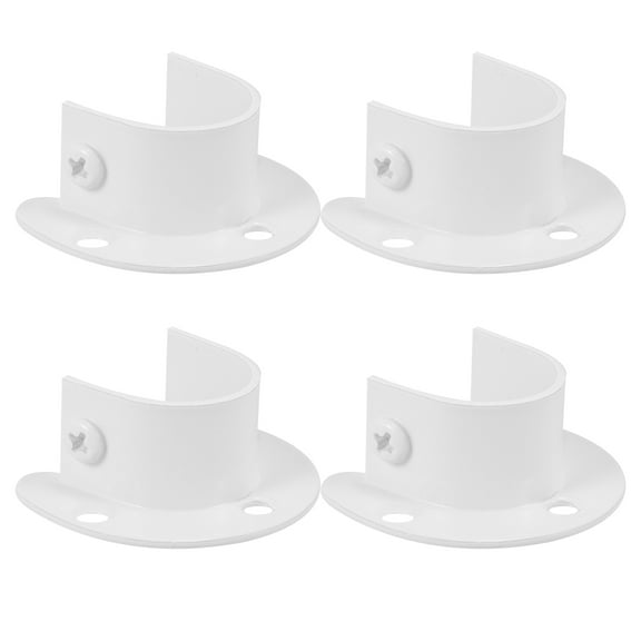 LEORX Shower Curtain Rod Holder Stainless Steel Clothes Hanging Rod Home Users Closet 4pcs