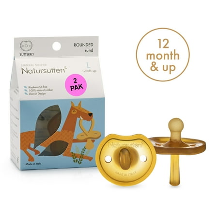 UPC: 0894654002356 | Natursutten Pacifier 12+ Months Butterfly Rounded Baby Pacifier 2pk