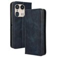 thumbnail image 1 of Compatible For Motorola Edge 50 Ultra 5G / Moto X50 Ultra 5G Case Retro Leather Phone Wallet Cover Blue, 1 of 5