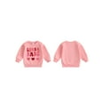 thumbnail image 3 of Elippeo Baby Girl Valentine Sweatshirts Long Sleeve Round Neck Heart Letter Embroidery Pullovers Warm Tops 6 12 18 24 Months 3 4 Years, 3 of 10