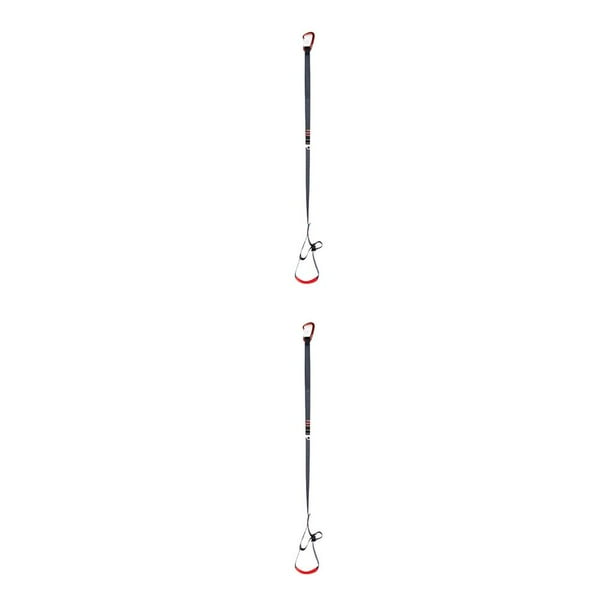 Soidarity Escalada en roca Foot Loop Ascender Tool Prácticos accesorios ascendentes resistentes al desgaste Herramientas de montañismo para deportes al Negro 2piezas Soidarity CBP204245