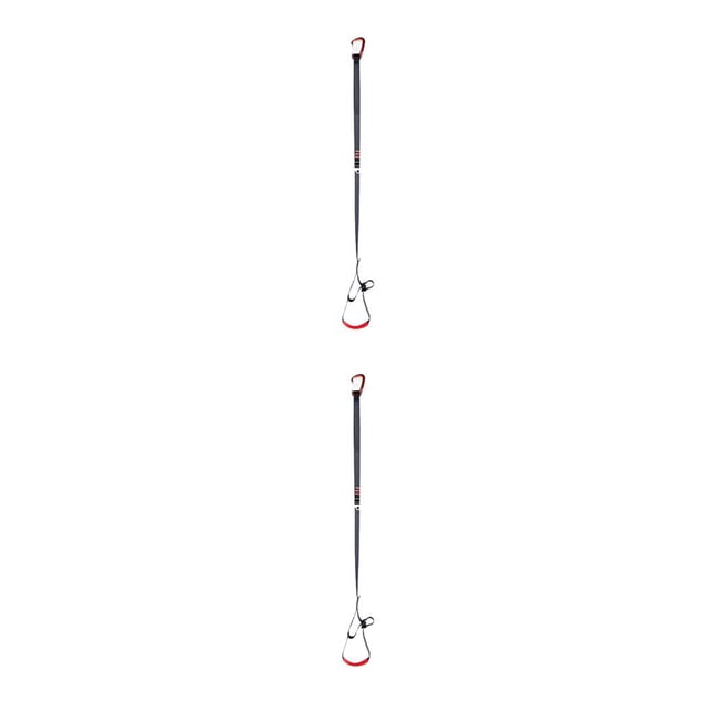 Greeniant Escalada en roca Foot Loop Ascender profesional Accesorio Conveniente Herramientas de montañismo ajustables para deportes al aire Negro 2piezas