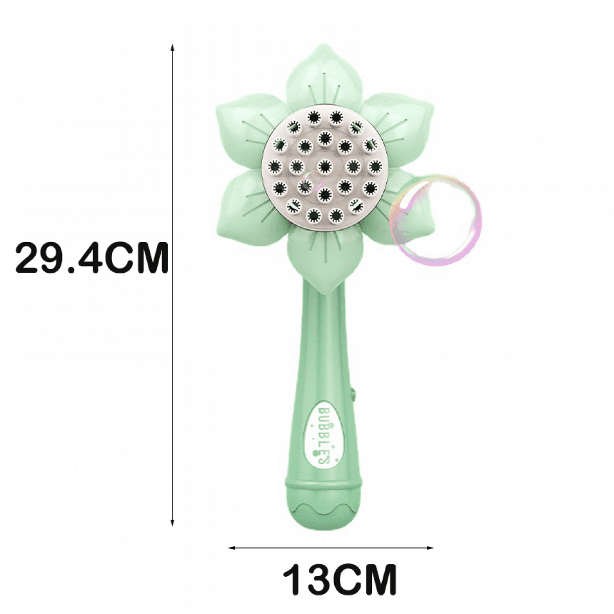 Sunflower Bubbles Machine for Kids, 23 Hole Automatic Bubble Blowering Maker for Toddlers Ages 3+ Christmas Birthday Gifts(Red)