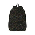 thumbnail image 2 of Rocae Doodle Dinosaur for Durable Canvas Backpack Leisure Large Bag Travel Rucksack Multi-function Backpack, 2 of 8