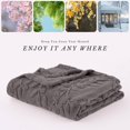 thumbnail image 4 of Banana Leaf Pattern Rabbit Fleece Blanket*1 Blanket for Couch Flannel Fleece Leaves Pattern Lightweight Twin Bed Blanket All Season Use Brown 100*150Cm, 4 of 4