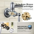 thumbnail image 5 of Wowow Pot Filler Faucet, Wall Mount Kitchen Folding Faucet 2 Handle with Double Joint Swing Arms, Polished Chrome, 5 of 7