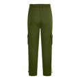 thumbnail image 6 of Hinvhai Men's Casual Cargo Pants Workout Joggers Stretch Sweatpants Hiking Drawstring Tactical Pants with Multi Pockets Green S(S), 6 of 6