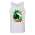 thumbnail image 2 of Catzilla Parody Taking Over City | Mens Cat Lover Graphic Tank Top, White, Large, 2 of 3