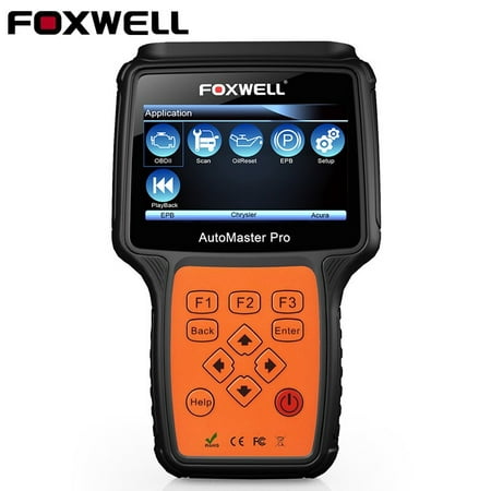 Foxwell NT624 Pro OBD2 Scanner EPB Oil Service Reset Transmission Airbag SRS ABS ESP/ECS SAS Car Audio Check Engine Light Code Reader All System OBD 2 Diagnostic Scan