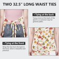thumbnail image 6 of Autumn Fall Leaves Pattern Apron-Garden Aprons for Women with Pockets-Cotton Linen Waterproof Kitchen Cooking Gardening Aprons Adjustable for Kitchen,Cooking,BBQ and Salon 33"x27", 6 of 7