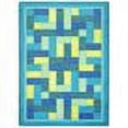 thumbnail image 2 of Kid Essentials - Teen Area Rugs Off Beat, 7'8" x 10'9", Teal, 2 of 2