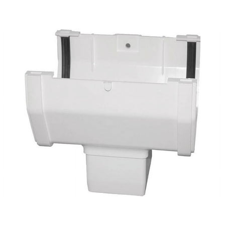 GENOVA Products RW104 Gutter Drop Outlet, White