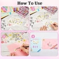 thumbnail image 4 of DIY Envelope Card Craft Kits Lace Clear Stamps Butterfly Flowers Number Stickers Envelope Cards Making DIY Scrapbooking Tools Kits Set, 4 of 6