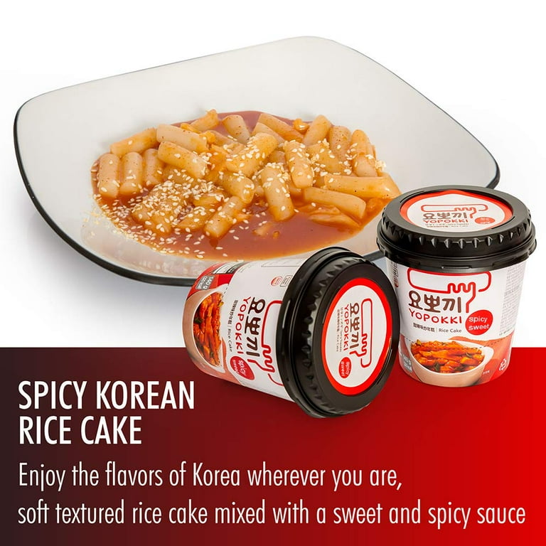 Yopokki Instant Tteokbokki Rice Cake Cup: Original Sweet & Spicy