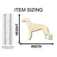 thumbnail image 2 of Unfinished Wood Greyhound Dog Shape - Craft - up to 46" DIY 30" / 1/4", 2 of 3