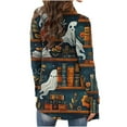 thumbnail image 3 of LOVZFMLL Cardigan pour Femmes à Manches Longues Mode Décontractée Imprimé Halloween Blouse Manteau, 3 of 6